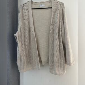 Croft & Barrow. Open Front Cardigan